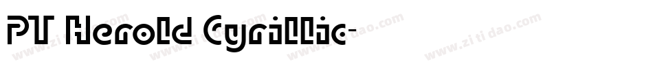 PT Herold Cyrillic字体转换